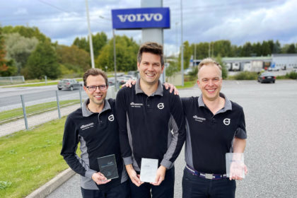 Volvo VISTA –kilpailun pronssimitalit Keskusautohallin joukkueelle