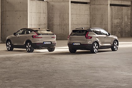 Volvon uudistuneet täyssähköautot EX40 ja EC40